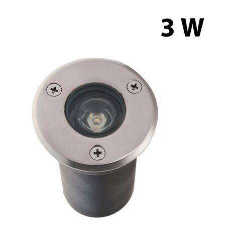 Faretto Segnapasso LED 3W calpestabile da incasso Luce Fredda 6400k (1/4)