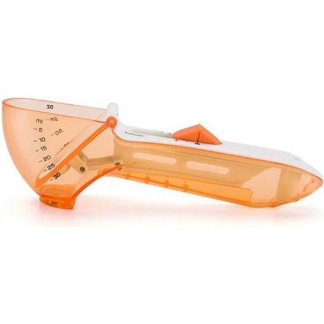 Cucchiaio dosatore regolabile con scala e magnete, cucchiaio dosatore in plastica per dolci, un aiuto in cucina per spezie e prodotti da forno. (1/2)