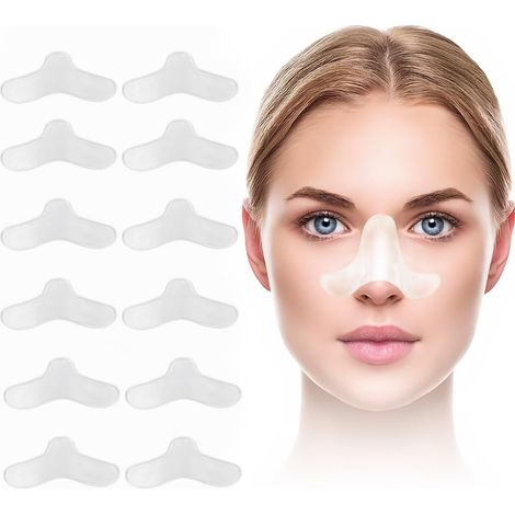 Packung mit 12 Nasenpads für Gesichtsmasken – Gel-Nasenpads – Gel-Nasenschutz für Gesichtsmasken – individuell zuschneidbar – passend für die meisten Gesichtsmasken (1/2)