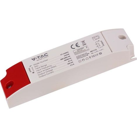 Transformateur 60W 24V 2,5A IP44 - SILAMP