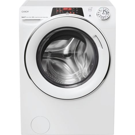 Candy ROW 4966DWMC7-S RapidO Lavasciuga Frontale 9-6 Kg 1400 rpm Classe A Inverter Wi-Fi Vapore (85x60x58 cm) colore Bianco