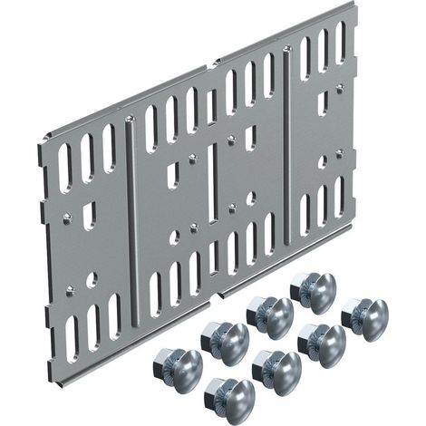 OBO Bettermann Giunto longitudinale e angolare per canalina portacavi, orizzontale 110x200 Acciaio zincato a nastro, 6067131