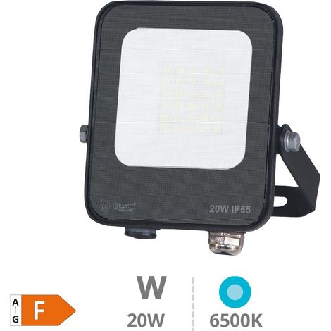 Santadi 20W 6500K IP65 Schwarzer LED-Aluminiumprojektor