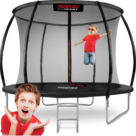 Trampolino profilato 312 cm con rete di sicurezza interna di neo sport