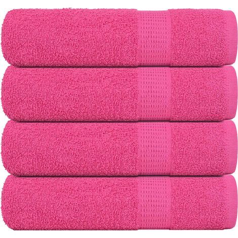 FROGN Badetücher, 4er-Set, rosa, 70 x 140 cm, 360 g/m² (1/5)