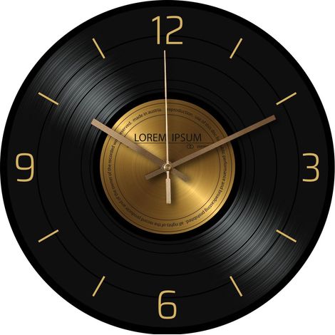 Grande Horloge Murale avec Mouvement Silencieux pour la décoration du Salon Horloge Murale ABS Facile à Lire de Salon, Deux