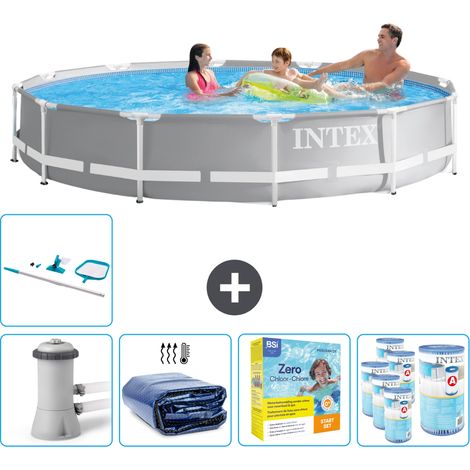 Intex Piscine Prism Frame Ronde - 366x76 cm - 6-pièces SCB28 (1/5)