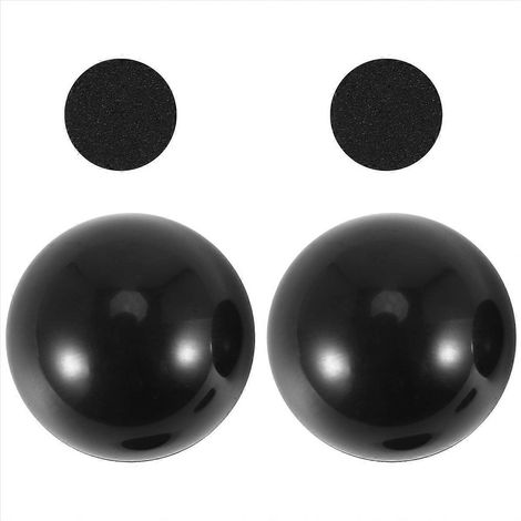 2 supports de refroidissement sphériques antidérapants pour portable, noirs (1/5)