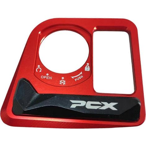 Cache de protection pour serrure électrique de porte de moto, interrupteur à clé rouge (1/5)