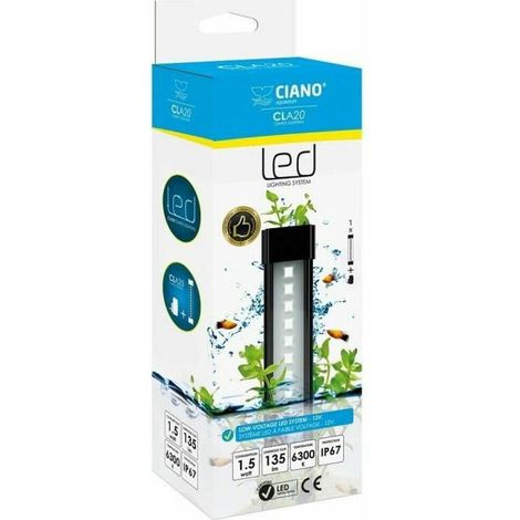 Eton Ciano CLA60 Plants iluminación negra LED 8W para acuario
