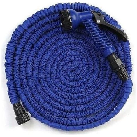 pair TUYAU EXTENSIBLE 30 M DOUBLE LATEX+pistolet 7 jets