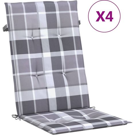 Maison Exclusive - Gartenstuhlauflagen für Hochlehner 4 Stk. 120x (1/5)