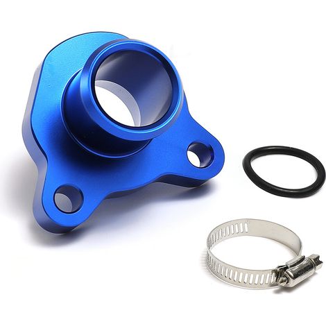 Raccord de tuyau d'eau avec collier de serrage pour BMW 335i 11537541992 - Bleu (1/4)
