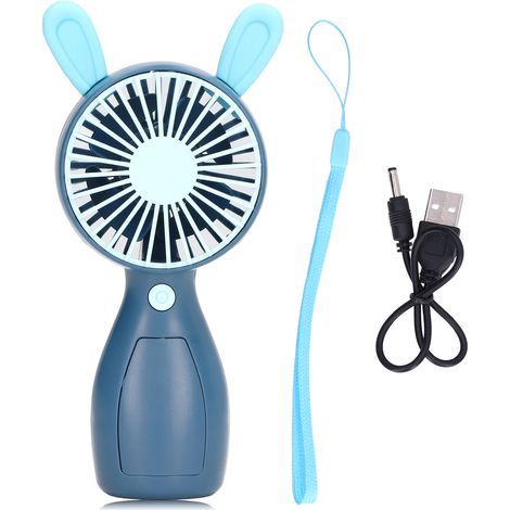 USB-wiederaufladbarer Mini-Taschenventilator im Cartoon-Design für Büro, Zuhause und Reisen (1/5)