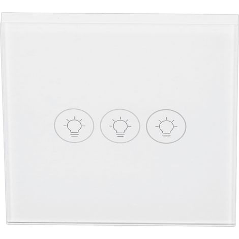 Interrupteur tactile Wi-Fi avec commande vocale, variateur et minuterie pour Tuya 90-250 V (1/5)