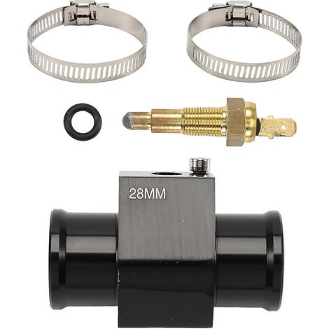 32/28 mm Wassertemperatur-Verbindungsrohr-Schlauchadapter mit 1/8 Zoll NPT Motorkühlgebläse-Thermostat-Temperatursensorschalter 28 mm (1/5)