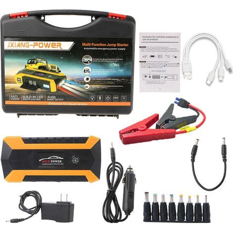 89800mAh 4 USB Tragbarer Auto-Starthilfeakku mit Booster-Ladegerät und Powerbank (1/5)