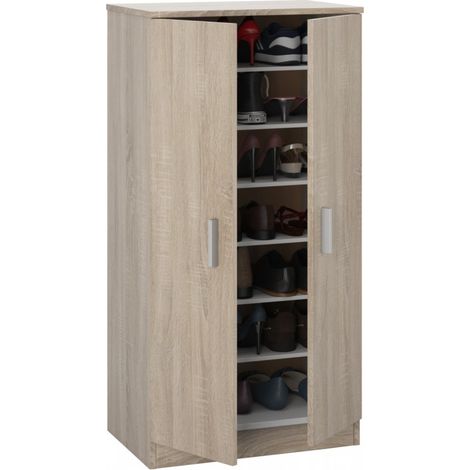 Mobile Scarpiera salvaspazio sei ripiani rovere cm 55 x 36 x 108 h
