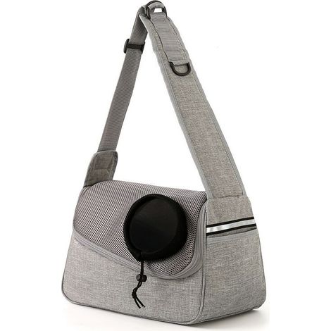 Sac de transport pour animaux de compagnie Une épaule Messenger Pet Bag Respirant Mesh Outing Travel Carrying Bag
