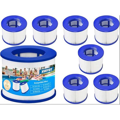 Filtre de Spa a Visser, Cartouche filtrante, Filtre 75 x 100 mm, Filtre à Vis pour Spa Gonflable Pas De Vis 60mm (1/5)