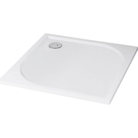 ONDEE - Plato de ducha HESTIA - Antideslizante - Resina - Blanco - Extra-plano - 90x90cm