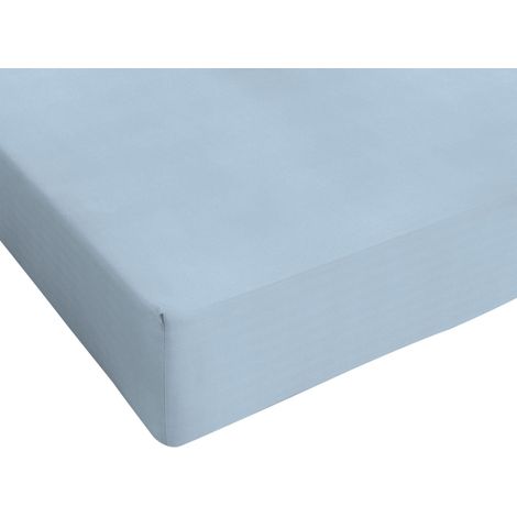 Italian Bed Linen Max Color Lenzuolo sotto, Azzurro, 1 Posto e Mezzo (1/4)
