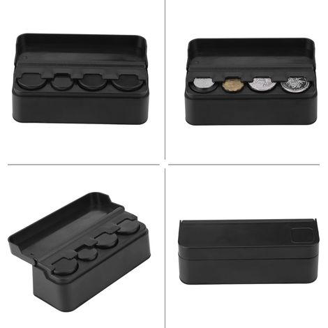 Boîte de rangement intérieure en plastique noir pour pièces de monnaie General Motors (1/5)