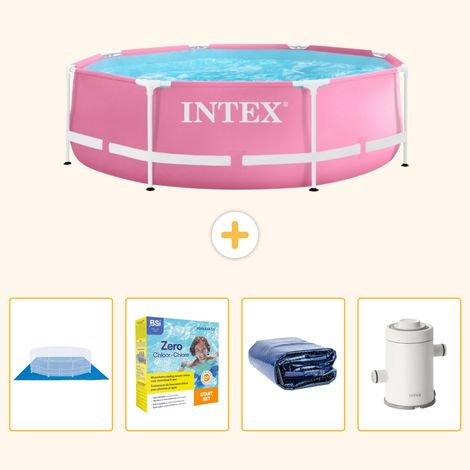 Intex Piscine Tubulaire Ronde - 244x76 cm - 5-pièces  S71 (1/5)