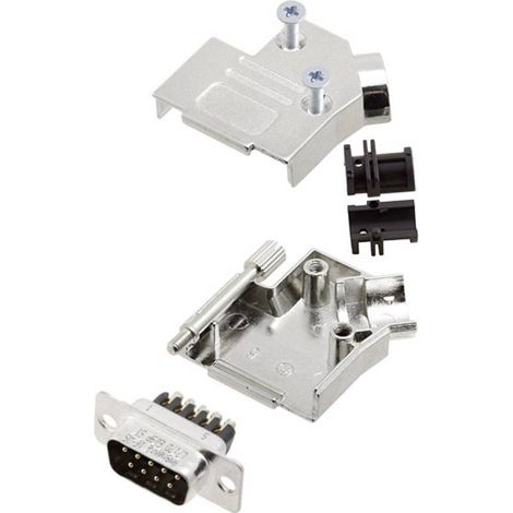 Amphenol L17D45ZK09+L717DE09PST KIT connettori maschio SUB-D 45 ° Numero Poli (num): 9 A vite 1 pz.