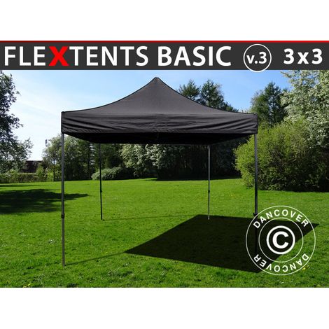 Pop up gazebo FleXtents Pop up canopy Folding tent Basic v.3, 3x3