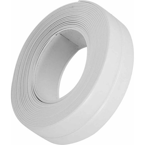 Waterproof Self-Adhesive PE Caulking Tape, 0.9 Inch x 10.5 Foot Caulking Sealing Strip with Fold Design for Kitchen Sink, Floor, and Walls (1/5)