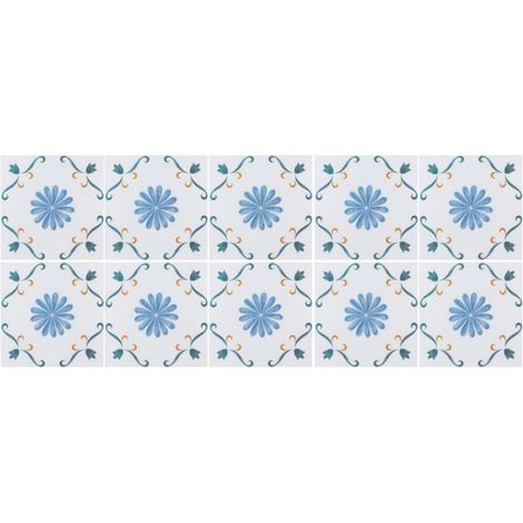 Papier Peint Antidérapant - 20x20 cm - Étanche Autocollant pour Mur et Sol - Décoration Maison - 10 Pièces (1/4)