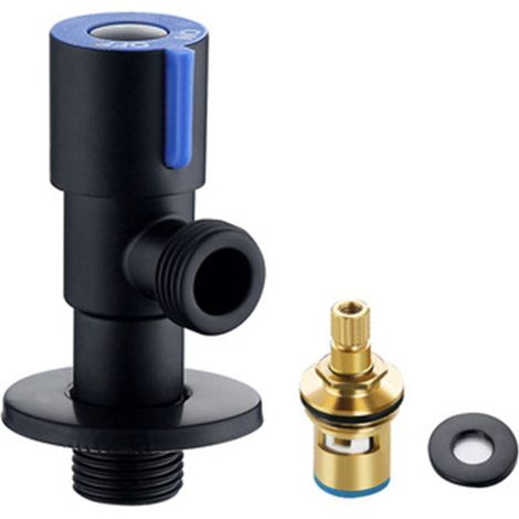 Robinetterie D'Arrêt Murale - Robinet Mélangeur Chaude Froide - Pour Machine À Laver Chauffe-Eau - Raccord G1/2 - Acier Inoxydable 304 - 90 x 35 mm - 1 Pièce (1/5)