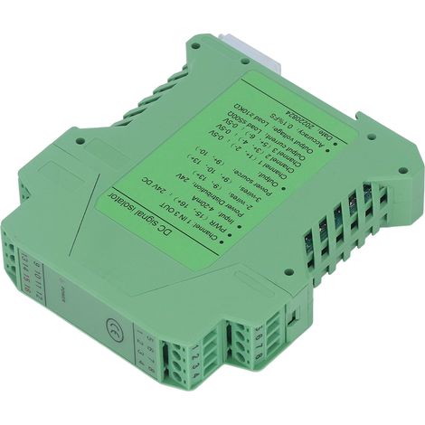 Transmetteur isolateur de signal de courant 1 entrée 3 sorties Conditionneur de signal CC Transmetteur de courant-tension pour détection PLC 24 V CC 0-5 V (1/5)
