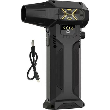 Souffleur à poussière sans fil portatif avec lumière LED et sans balais pour le nettoyage extérieur (1/4)
