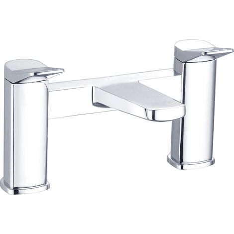 Signature Tilt Bath Filler Tap Pillar Mounted - Chrome