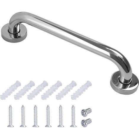 Barre d'appui pour salle de bain en acier inoxydable 30 cm,Rampe de salle de bain en acier inoxydable (1/5)