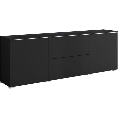 Mueble TV Mirfivo 104, Grafito, Número de puertas: 0, Número de cajones: 0, 180x62x35cm, LED (1/5)