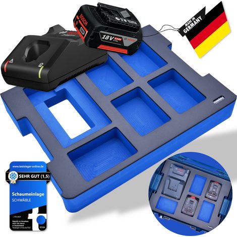 SCHWÄBLE® Schaumeinlage Schaumstoffeinlage Bosch Akku-Starter-Set GAL18-40 4-5Ah (1/5)