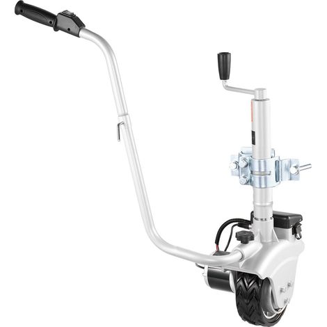 Remorque électrique 2,5 tonnes, roue jockey motorisée 12 V, 380 W, vitesse 7 m/min, hauteur réglable 31-63 cm, pneus 20,3 cm. (1/5)