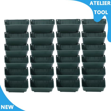 ATELIER Plantateur mural monté 24pcs Plantateur de jardin vertical en pot de fleurs (1/5)