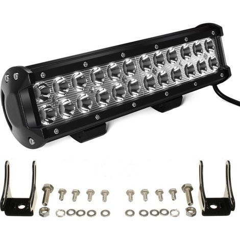 TRADE SHOP - Faro Lampada Supplementare Ip67 Ty- 72w 22 Led 6000k Profondità Suv Fuoristrada -