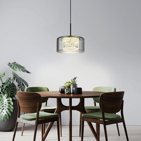 Globo - suspension - FOGSY - noir - verre - Ø 15cm - LED - 15634 (1/5)