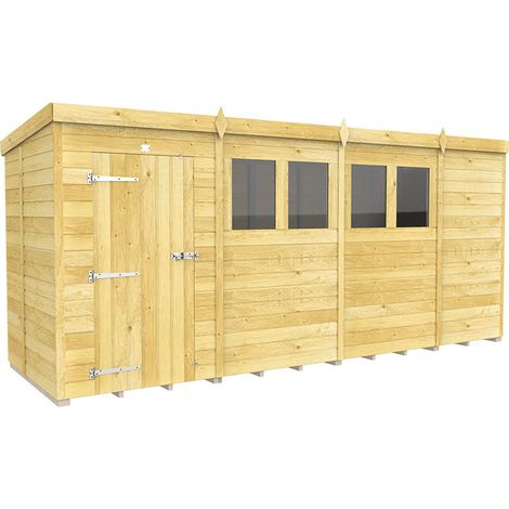 15 x 5 Pent Shed