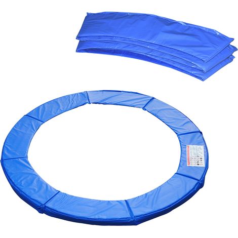 Filet de protection de bordure pour trampoline, housse de sécurité résistante aux intempéries, 8 pi, 10 pi, 12 pi, 15 pi : Ø 305 cm - Bleu (Trampoline non inclus) (1/5)