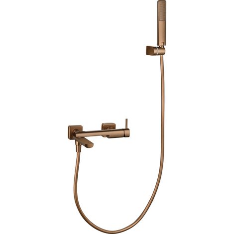Kit bain/douche mitigeur Toscana finition or rose brossé [ IMEX® ]
