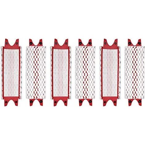 Pack of 6 microfiber replacement mop pads for Vileda Ultramax mops, replacement mop pads (1/5)