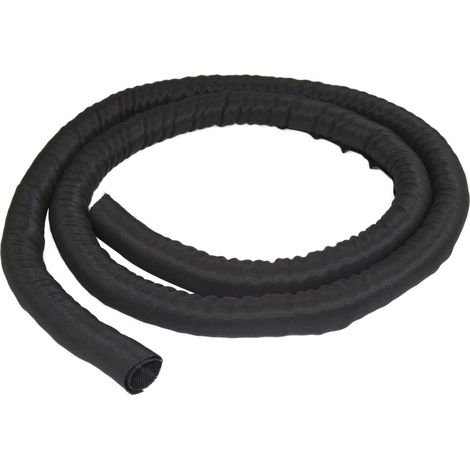 StarTech.com Manga de Gestión de Cables de 2m - Envoltura de Cable Flexible en Espiral - Maga Expandible 1,0-1,5" de Diámetro - Organizador/Protector/Corrector de Poliéster - Organizador de Cables Rec (1/4)