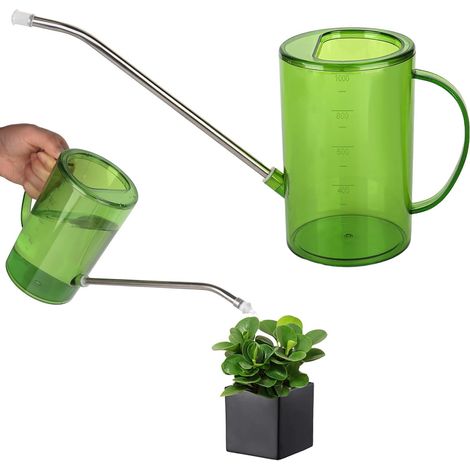 Arrosoir pour plantes d'intérieur avec long bec 1,0 l - Arrosoir pour plantes d'intérieur - Petit arrosoir d'intérieur - Arrosoir d'intérieur - Arrosage des fleurs, maison, extérieur et jardin (1/5)