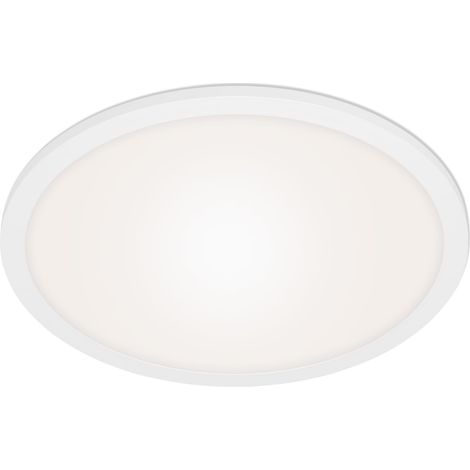 Panneau LED, plafonnier à intensité variable, télécommande incluse, contrôle de la température de couleur, veilleuse, 24 Watts, 2 200 lumens, blanc, Ø40cm (1/2)
